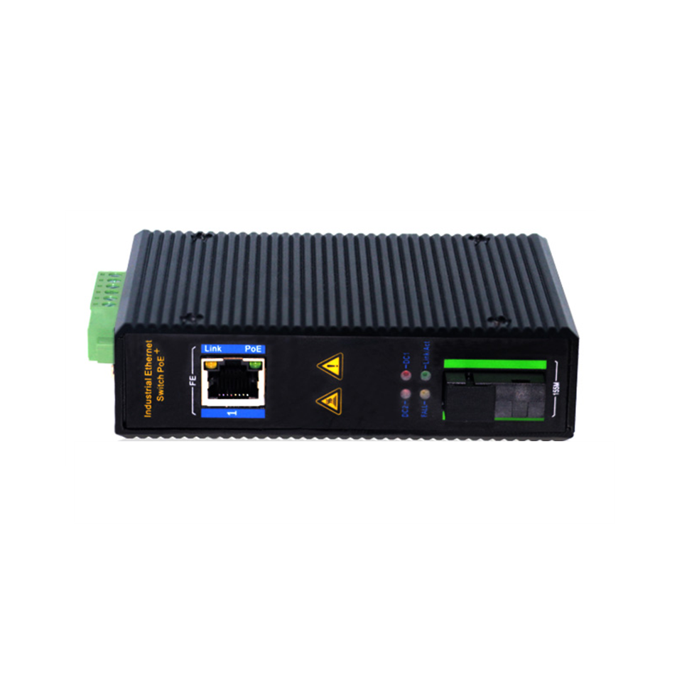 DVOP-IN-I-EM1-OM1-SD DIN卡轨式百兆工业光纤收发器