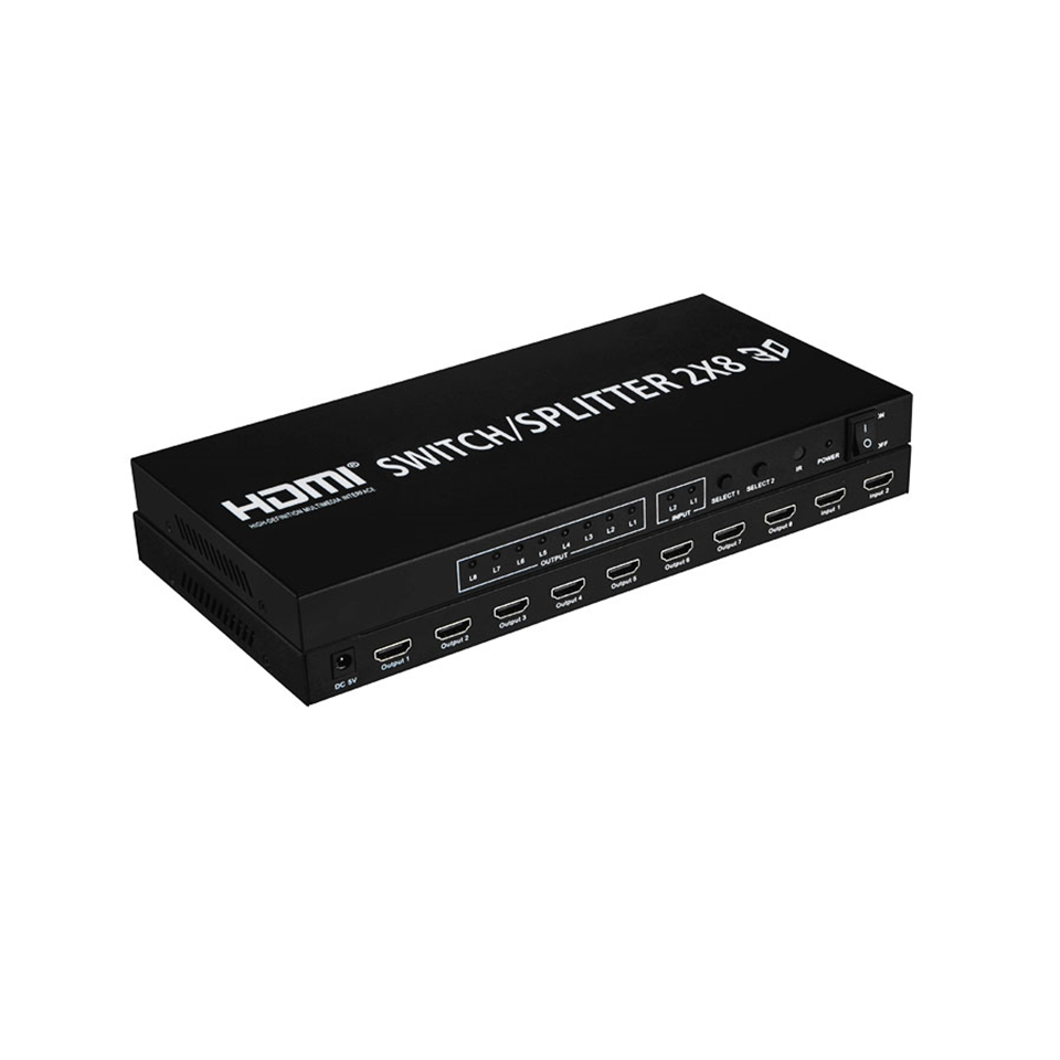 2X8 HDMI 切换分配器